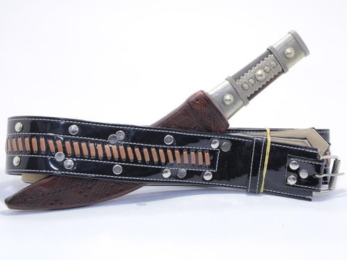 سكين حواشي قرن طبيعي ساطور برازيلي