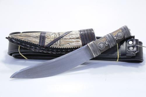 شفرة فضة صافي قرن طبيعي