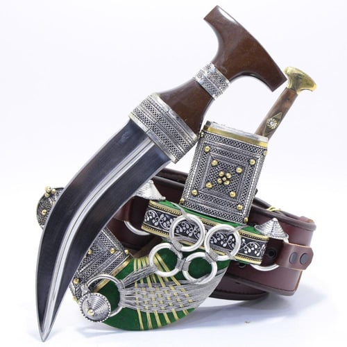 خنجر فيبر مقاس 5معدن مطلي فضة