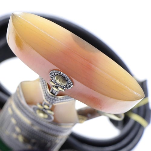 خنجر حك زراف معرق القصة الجديدة مقاس8صب فضة صافي ع...