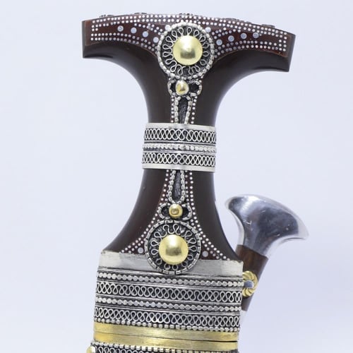 خنجر فيبر مقاس 5معدن مطلي فضة