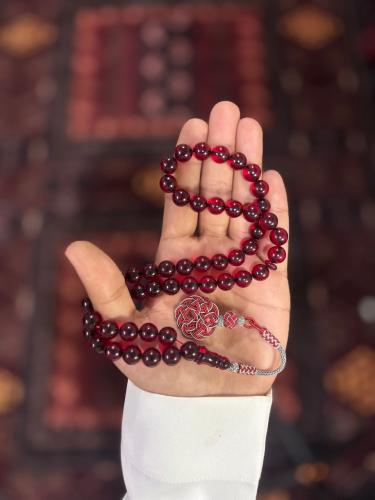 مسباح فاتوران تركي احمر شفاف بطربزونة