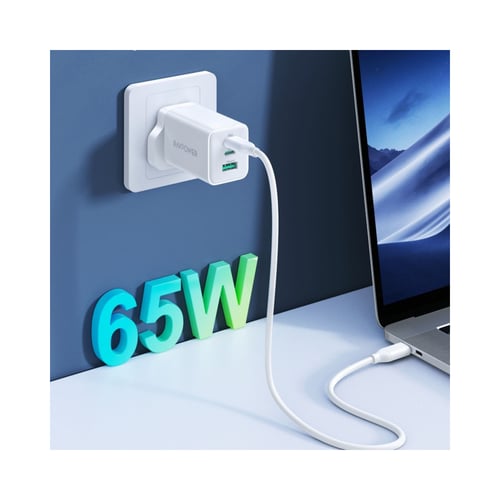 شاحن جداري ثلاثي بايونير 65 واط راف باور