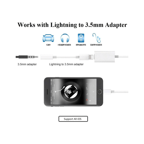 وصلة ايفون سماعة و شاحن 2 في 1 زكرت