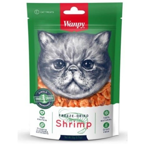 وانبي جمبري مجفف بالتجميد - مكافآت للقطط - 20 غرام