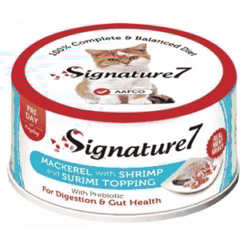 اكل قطط رطب سيقنتشر 7 - ماكريل والروبيان والسوريمي...