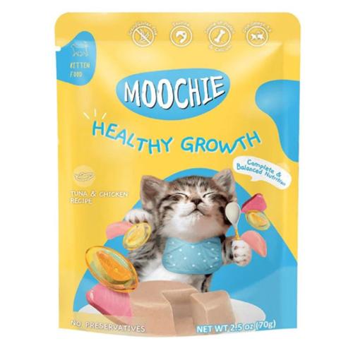 اكل رطب للقطط الصغيرة موتشي بالتونة والدجاج - 70 غ...