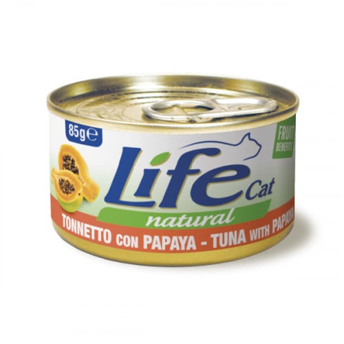 لايف كات طعام رطب للقطط الصغير طعم البابايا - 85 ج