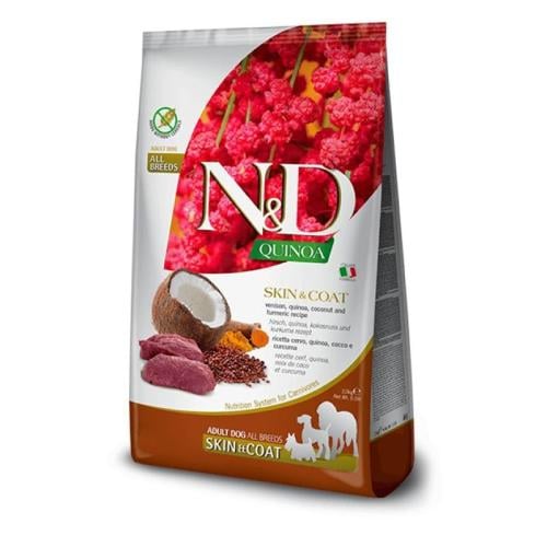 فارمينا "ان اند دي" طعام جاف بالكينوا ولحم الغزال...