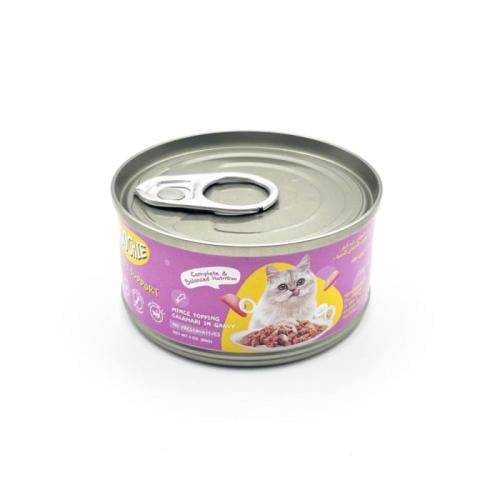 اكل قطط معلب موتشي - بنكهة الحبار المفروم في المرق...