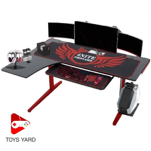 طاولة قيمنق زاوية لون أحمر ماوس أحمر