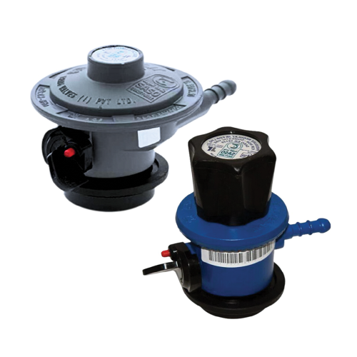 Indian gas regulator (50 millibar) - two types