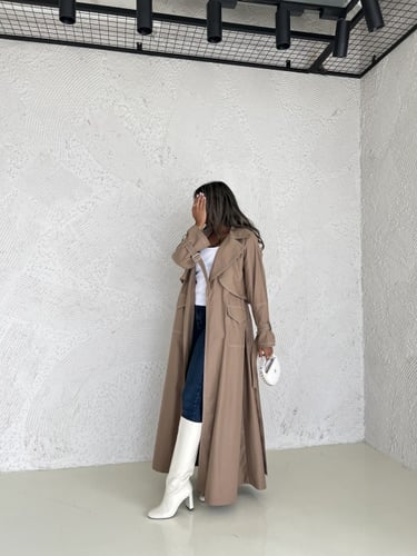 Trench coat abaya