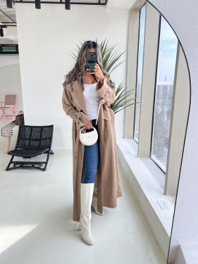 Trench coat abaya