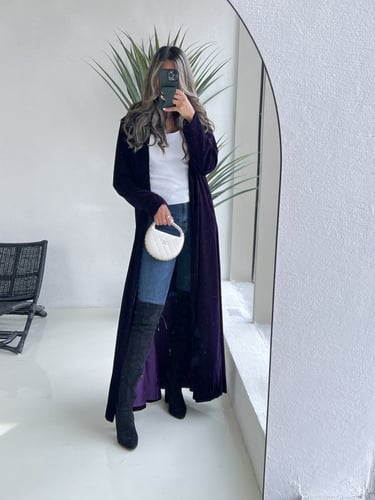 Mauve abaya