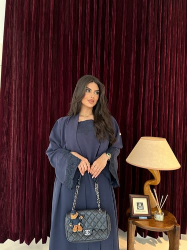 Navy blue abaya