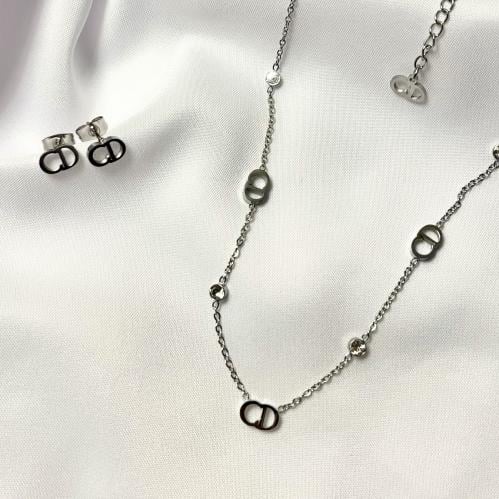 طقم ديور فضي - شامل الملحقات