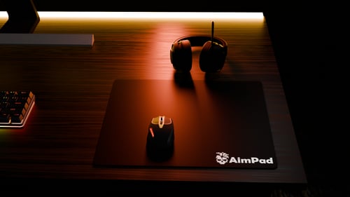 Mousepad Glass - Black- 490x420 MM