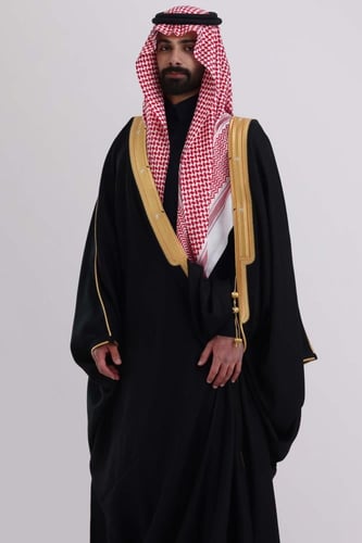 بشت ملكي اسود غاطين