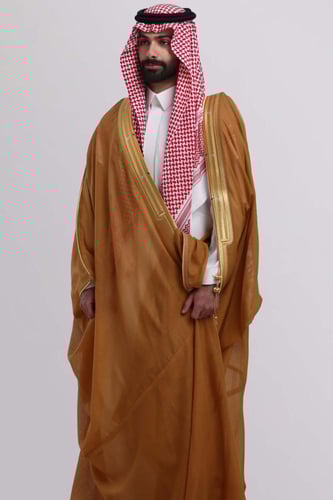 بشت ملكي زعفراني