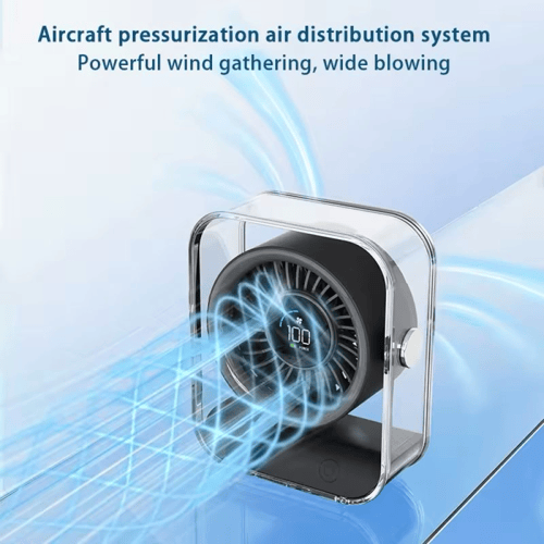 مروحة مكتبة او منزلية مع شاشة LED