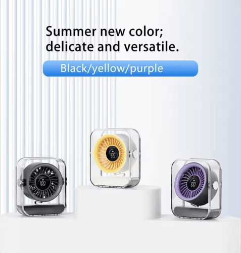 مروحة مكتبة او منزلية مع شاشة LED