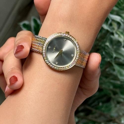 ساعة نسائية موديل ديور لونين ميناء رصاصي