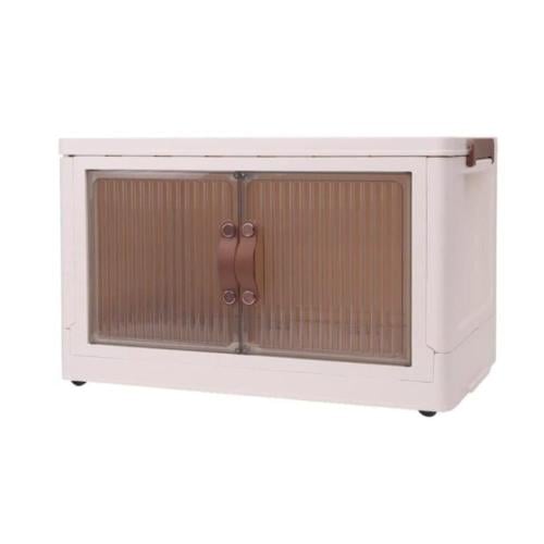 دولاب تخزين قابل للطي لون ابيض دور واحد