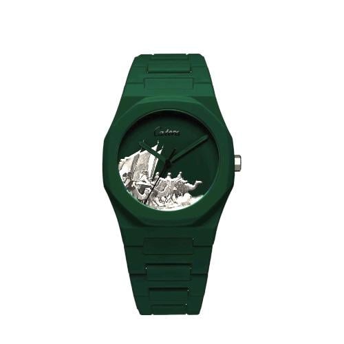 ساعة رجالية فيبر كاربون زيتي