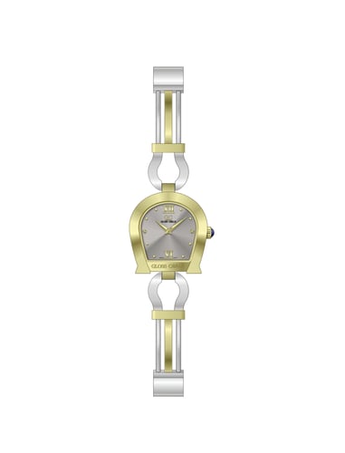 ساعة نسائية موديل اقنر لونين ميناء رمادي