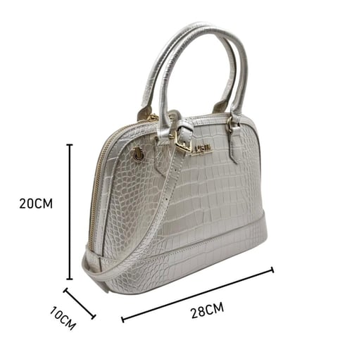 شنطة نسائية لون رصاصي