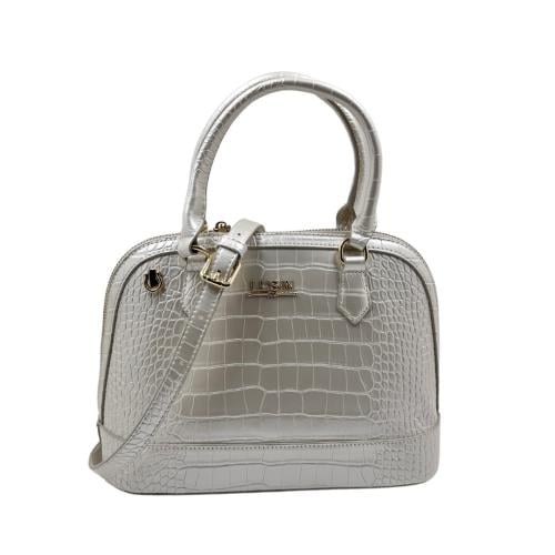 شنطة نسائية لون رصاصي