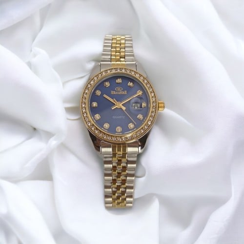 ساعه نسائيه موديل رولكس لونين ميناء ازرق