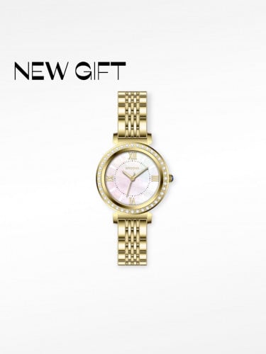 ماركه بروشا نسائي ذهبي فصوص