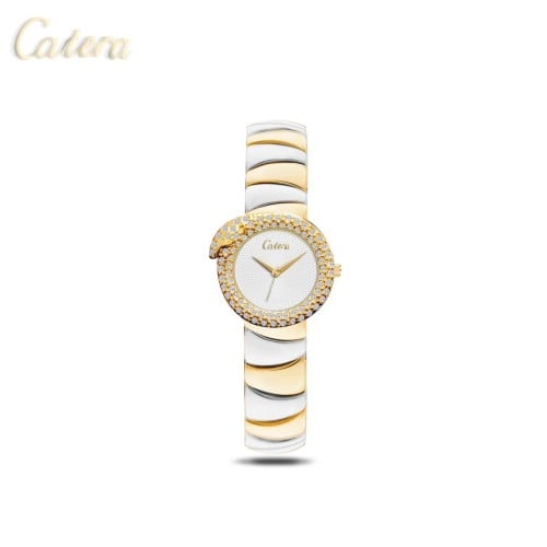 ساعه كاتيرا نسائي موديل الكارتير لونين ميناء ابيض