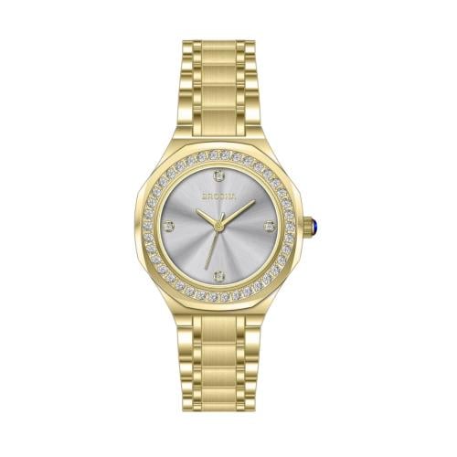 ساعة نسائية ذهبي ميناء رصاصي