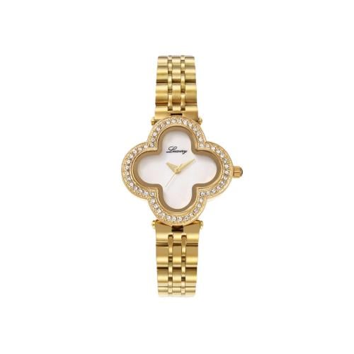 ساعة نسائية فان كليف ذهبي ميناء صدف فصوص