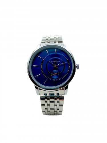 ماركه LONGBO رجالي فضي ميناء ازرق