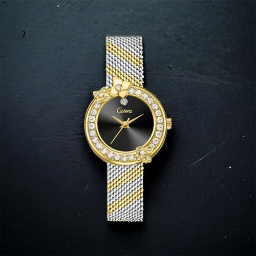 ساعه نسائيه كاتيرا الجديده لونين ميناء اسود