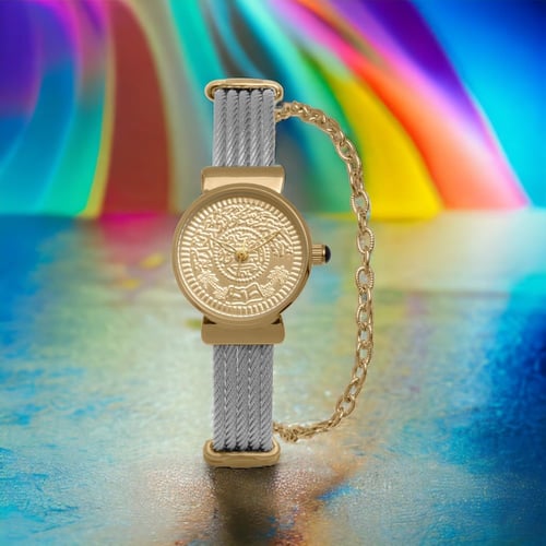 ساعه نسائيه موديل شاريول هلل لونين ميناء ذهبي