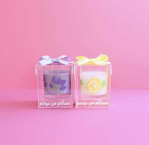 شموع برسم يدوي