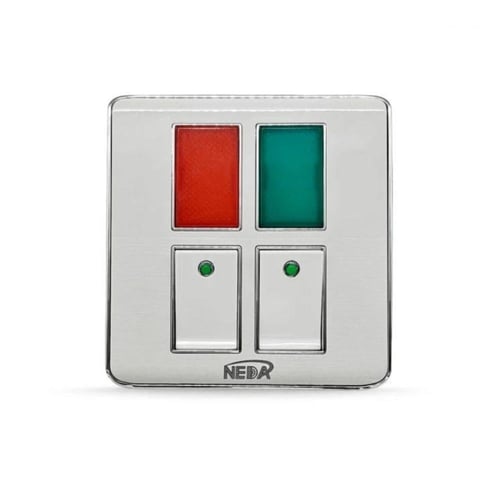 مفتاح طفاية احمر اخضر مزدوج مع إضاءة كهربائي عالي...