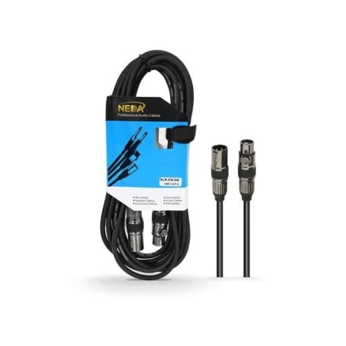 توصيلة كيبل مايك جاهز احترافي نداء طول 15 متر XLR...