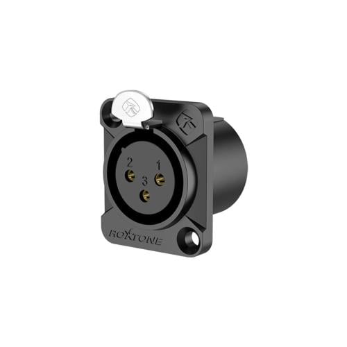 منفذ XLR أنثى ثلاثي الأقطاب بغطاء معدني مطلي ماركة...