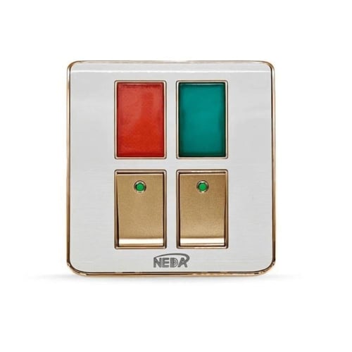 مفتاح طفاية احمر اخضر مزدوج مع إضاءة كهربائي عالي...