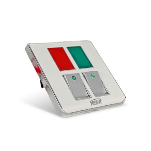 مفتاح طفاية احمر اخضر مزدوج مع إضاءة كهربائي عالي...