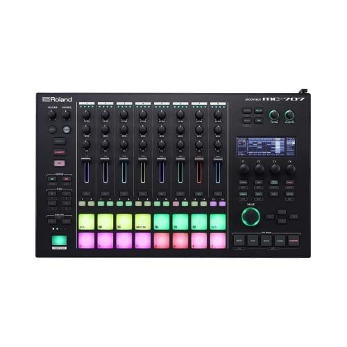 Roland MC-707 Music Workstation Mixer for Electronic Music Production and Live Performances, 8 Tracks