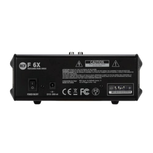 مكسر صوت ار سي اف 6 قنوات مع 2 مدخل ميكروفون لتوفي...