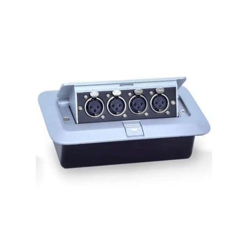 علبة قلاب رباعية أرضية لمنافذ ثلاثية XLR – الحل ال...