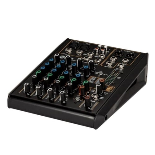 مكسر صوت ار سي اف 6 قنوات مع 2 مدخل ميكروفون لتوفي...